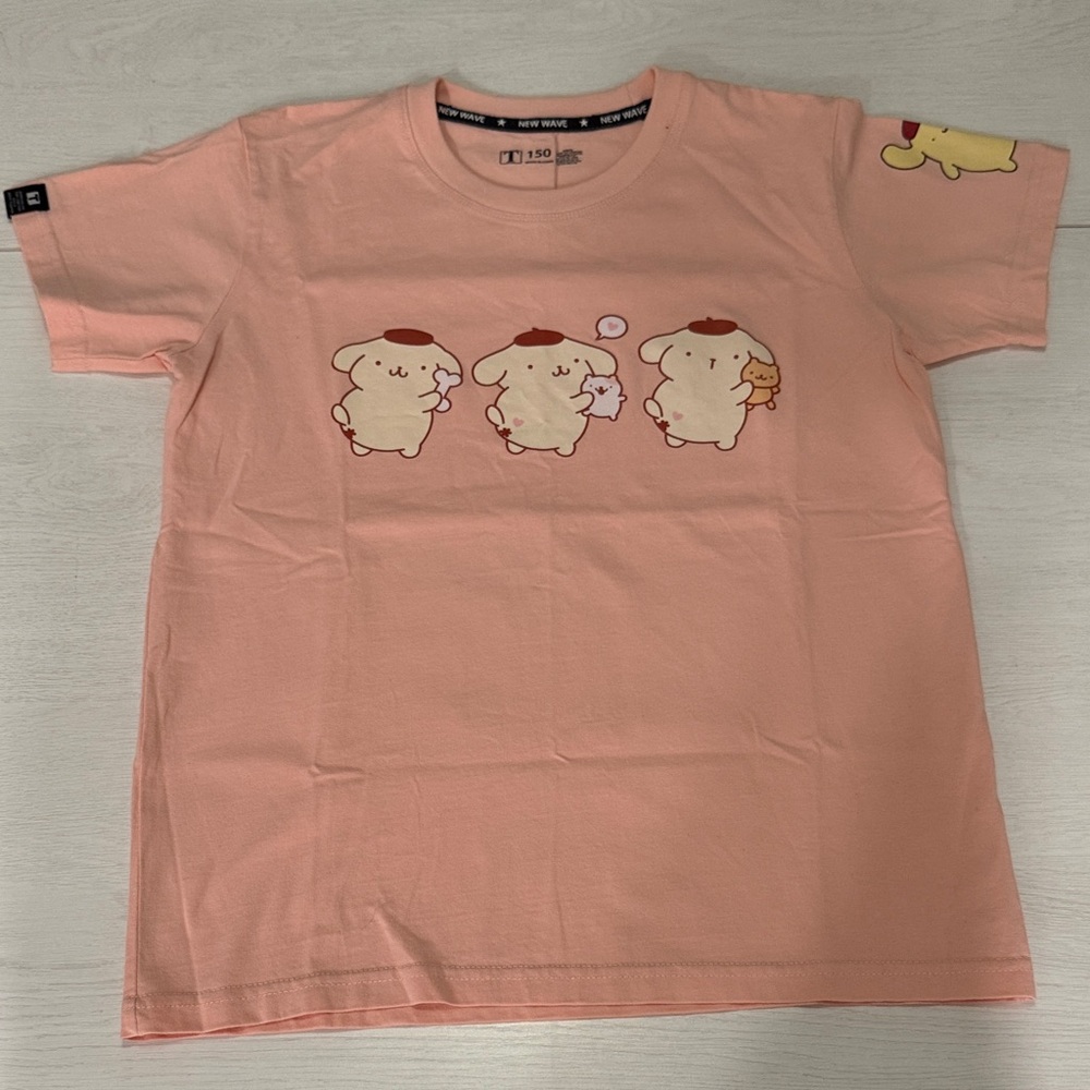 Pompompurin Kids Cute Pink Character Kids T-Shirt Size S/M or 150 China